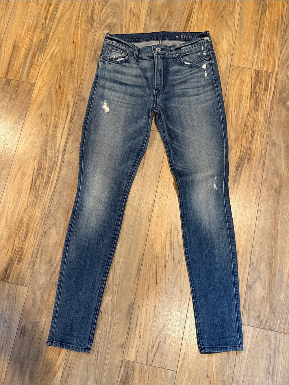 7 for all Mankind - Skinny Distressed Women’s Jeans - Dark Blue